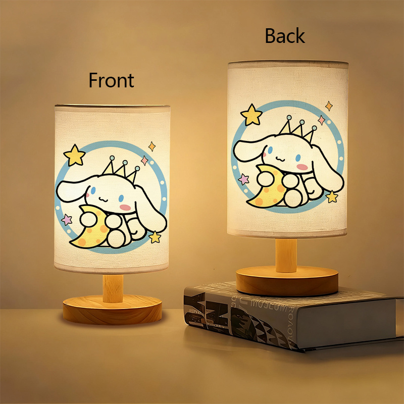   cute character usb powered bedside lamp with   lighting modern cartoon design with hearts stars plug in night light for bedroom living room room decor ideal gift for fans no   included 1