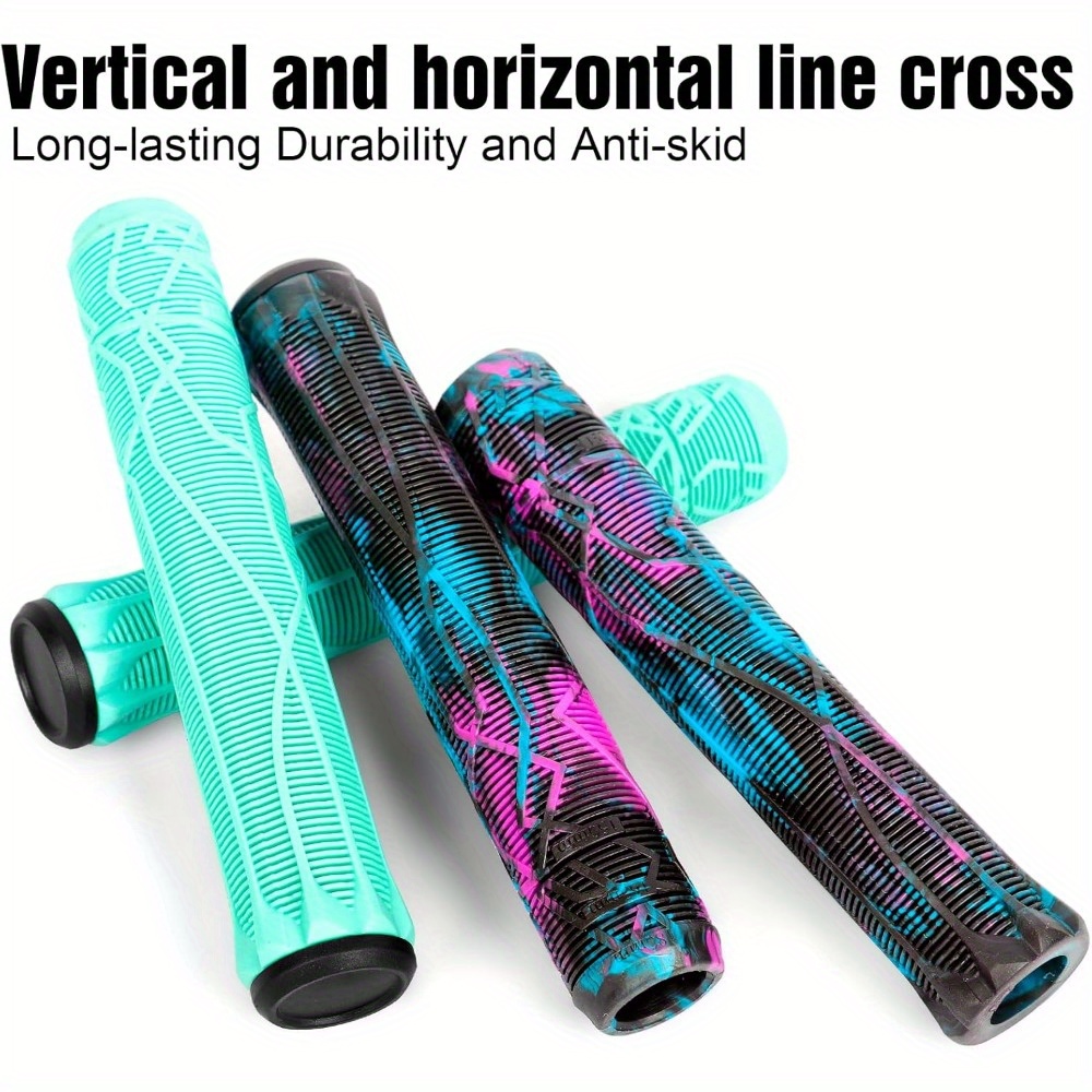 2 bucăți ghidon de scuter cu mânere moi, 150/165/180 mm, linii ușor de tăiat, potrivite pentru scutere profesionale și biciclete BMX
