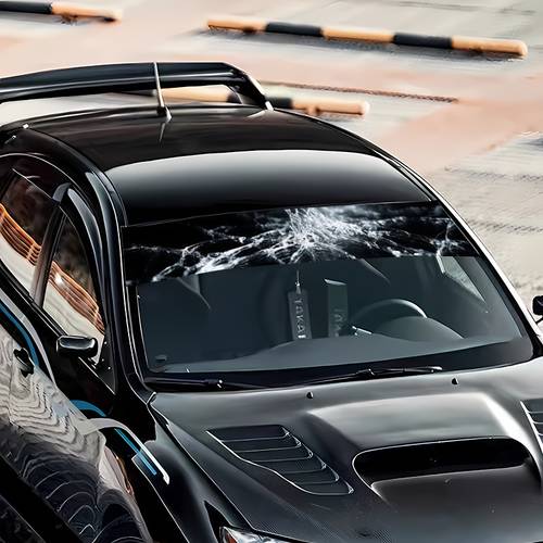 1pc car windshield crack repair sticker durable weather resistant self automotive accessory vinyl sticker suitable for car windshields trucks motorcycles boats sun protection rear window sticker enhances car