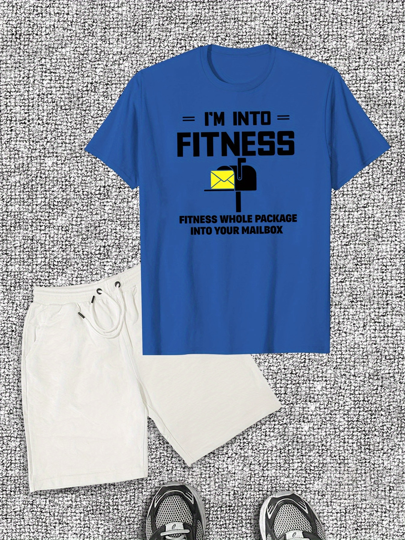Men'S Fit and Crossfit Inspired Cotton T-Shirt and Shorts Set - Casual Crew Neck, Slight Stretch Fabric, Solid Color, Summer Lash Sets for Active Lifestyle, Casual Summer Wear|Shortsuit|Cotton Te