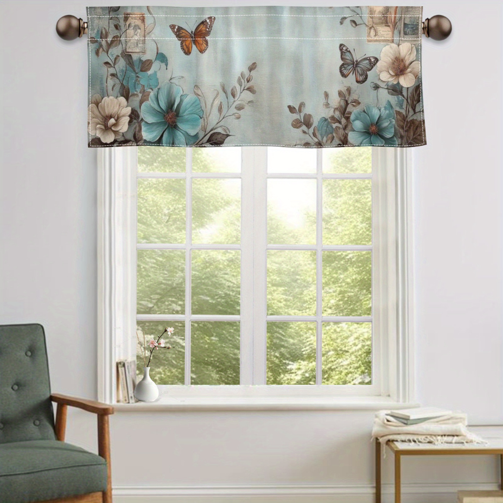 

& Valance - Rod For , , Bathroom Decor | Polyester |