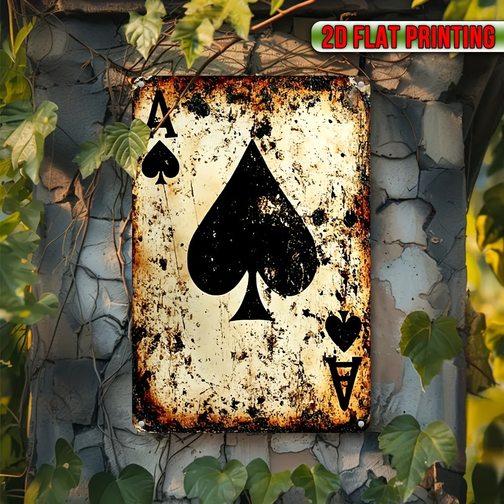 TEMU Décoration murale plate 2D vintage - Panneau en bois rustique vieilli adapté , et l'antre masculin, trous pré-percés pour une suspension facile,