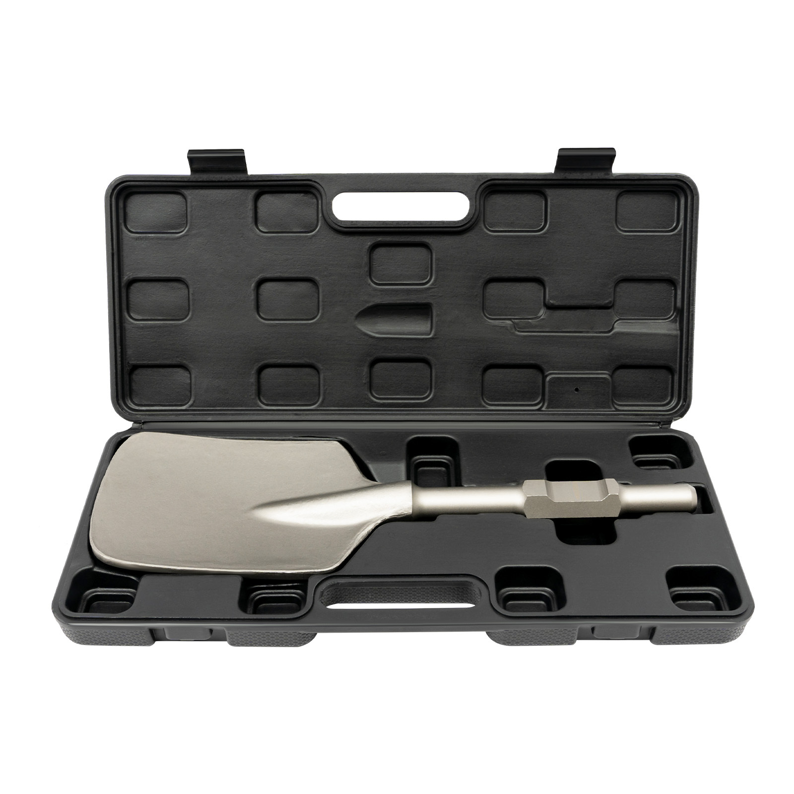 1* Shovel 65a 40cr Chromium Steel Silvery, Black 17. 3*5. 3in For Excavation, Trenching, Construction, Landscaping, Excavation Projects