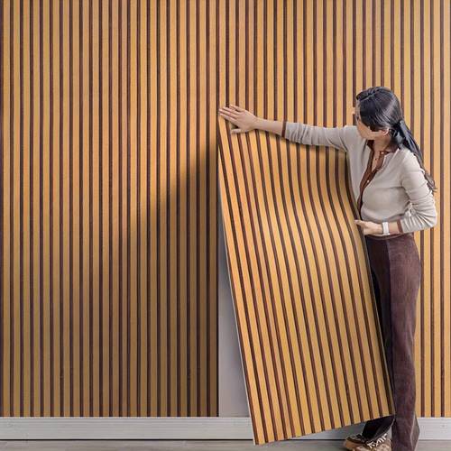1 roll self wood stripe wallpaper removable vinyl contact paper for makeover living room bedroom diy projects