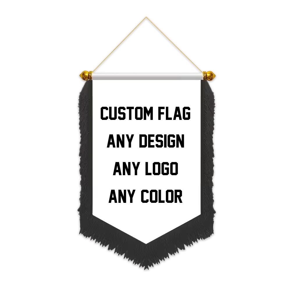 TEMU 1 Pack 20x30cm Custom Satin Exchange Flags, Hanging Flags With Tassels, Personalized Photo Flags, Team Logos, Holiday Pendants And Hanging