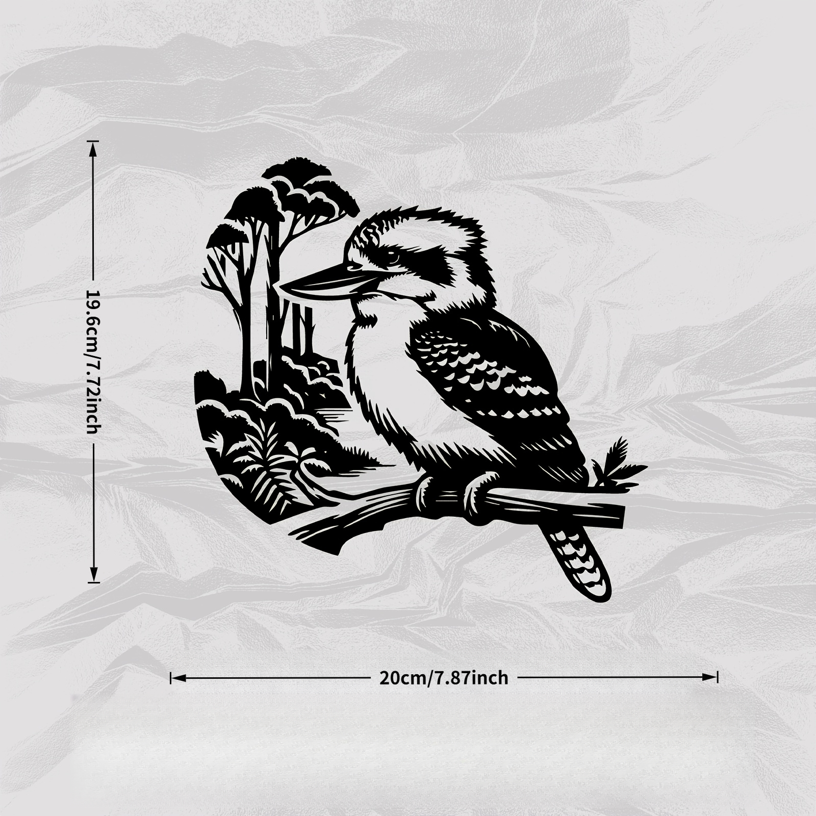 TEMU 2d Flat, 1pc Bird Wall Decor - Modern Minimalist Suitable For Nature-themed Acrylic Statue Mural, -free For Decoration, Christmas Gift For Bird