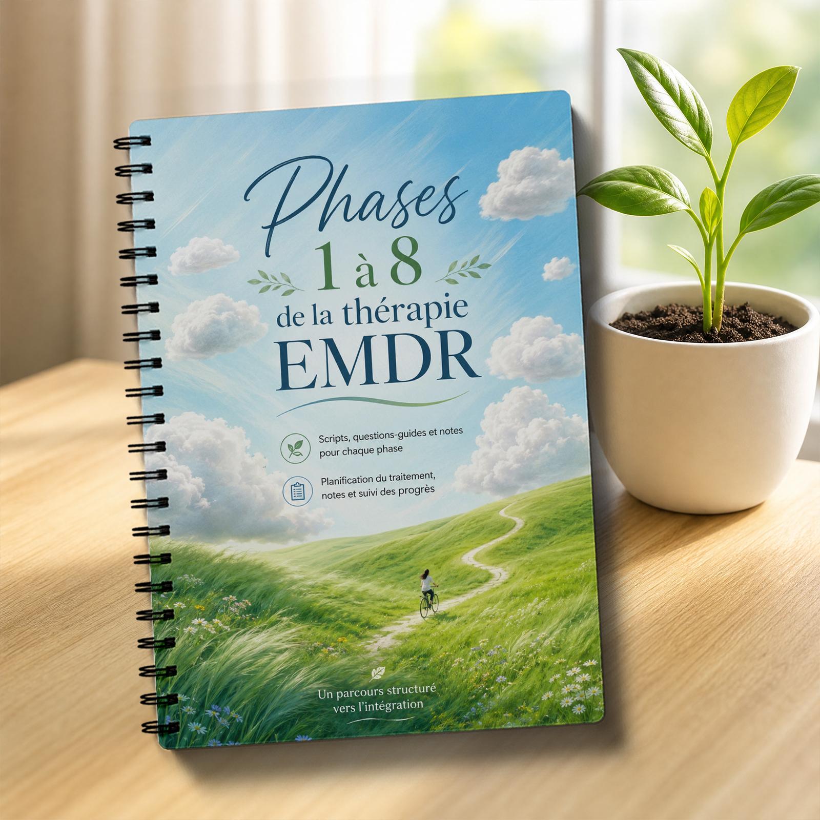 TEMU Cahier de pour les Phases de Thérapie 1-8, Notes de Stress, Notes de du Stress, Pages pour les , Notes d'Émotions, Réévaluation des Pensées, des