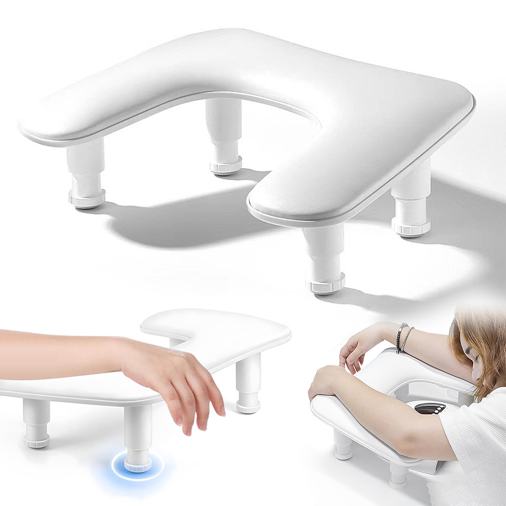 For Nail Support, U-shaped Wrist Cushion, Adjustable Height Armrest, Manicure Wrist Support For Nail Artists