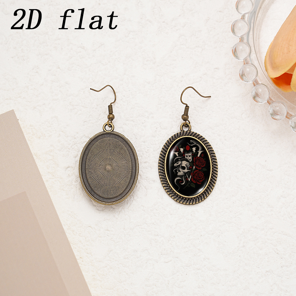 Gothic Skull & Snake Twined Dangle Earrings