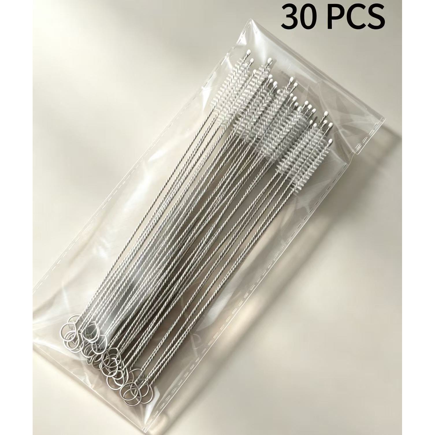 TEMU 30pcs Stainless Steel Cleaning Brushes, Reusable Household Kitchen Tools, Suitable For Glassware, , Etc. No Electricity Required, Choice Kitchen