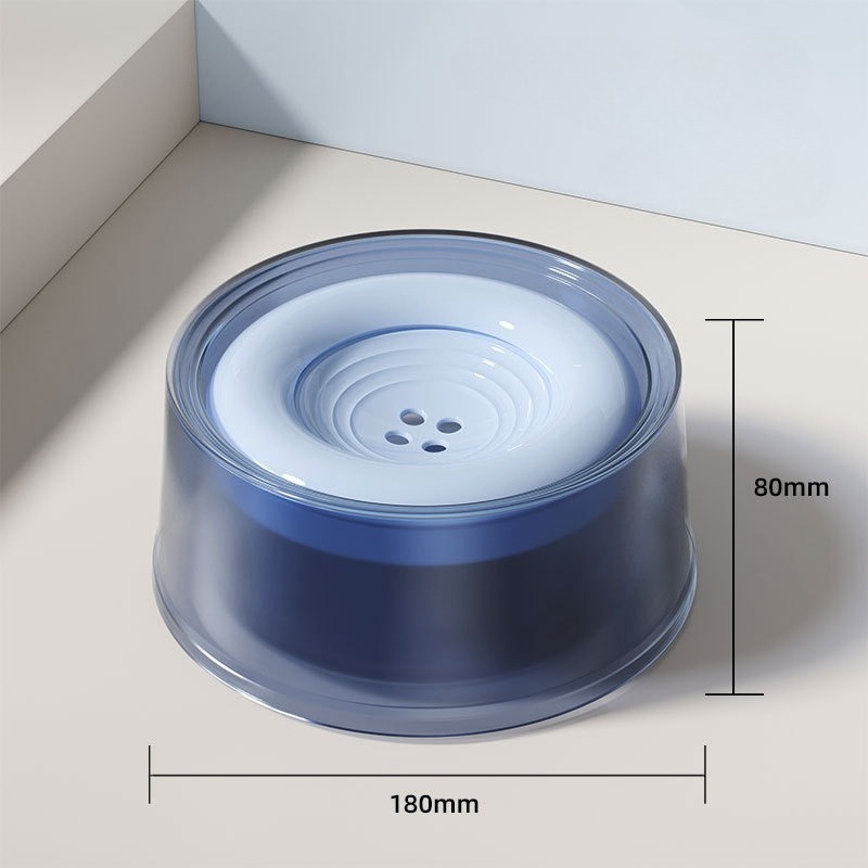 Image of 3pcs Dog Floating Water Bowl Does Mouth, Puppy Can Prevent Over, Cat Floating Water Bowl Can Prevent , Water Fountain, Pet Products, Without Battery