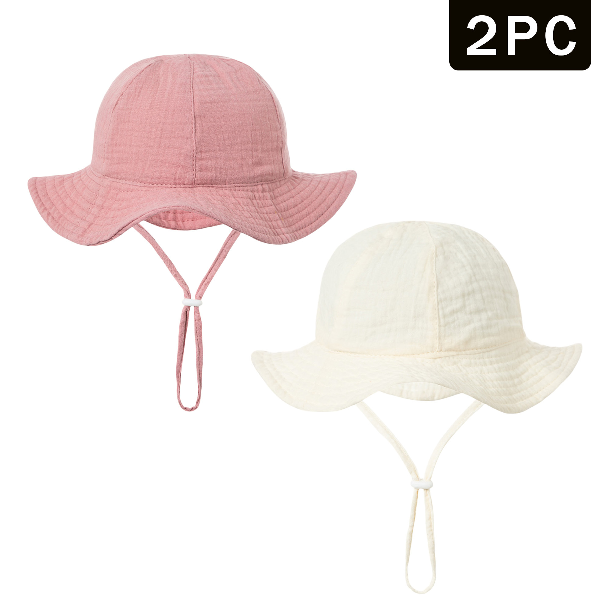 2pcs set of adorable fisherman hats for children aged   months 2pcs baby double layer and sunscreen warm bucket hats suitable for   daily casual and outdoor use