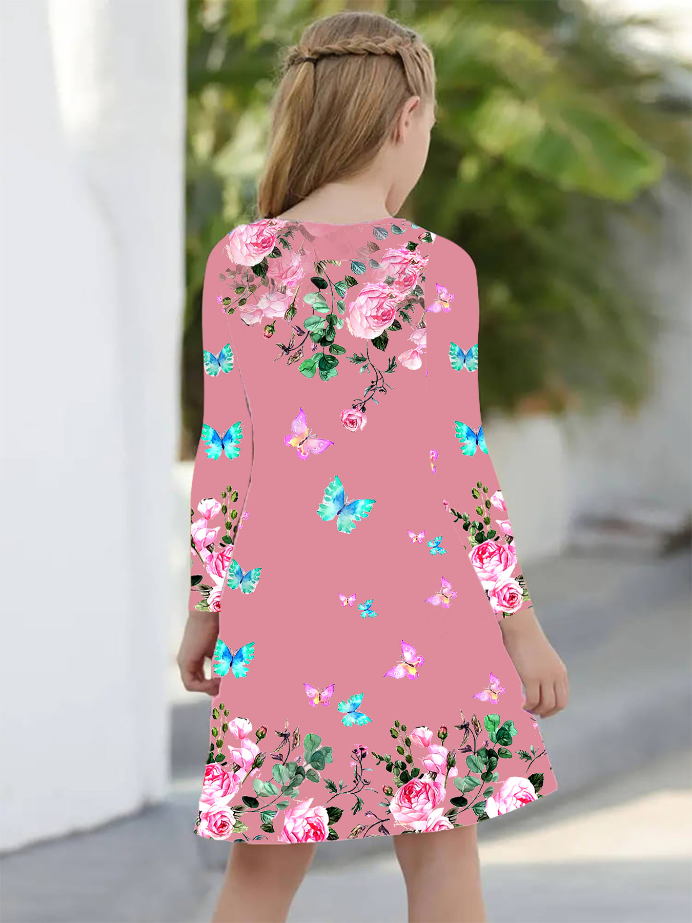princess polly baby blue dress Inara Pink Floral Print Ruffle Prom Dress