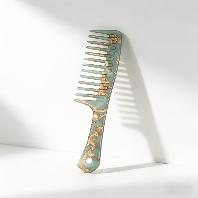 Image of Black : Marble-patterned Wide-tooth Comb