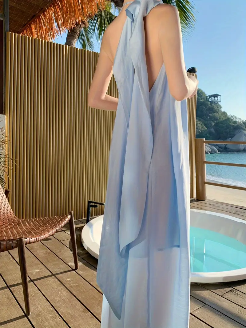 blue beach wedding guest dress A Line Strapless Floral Maxi with Ruffles Whether you are dressing it for a wedding party 20 Gorgeous Beach Wedding Guest