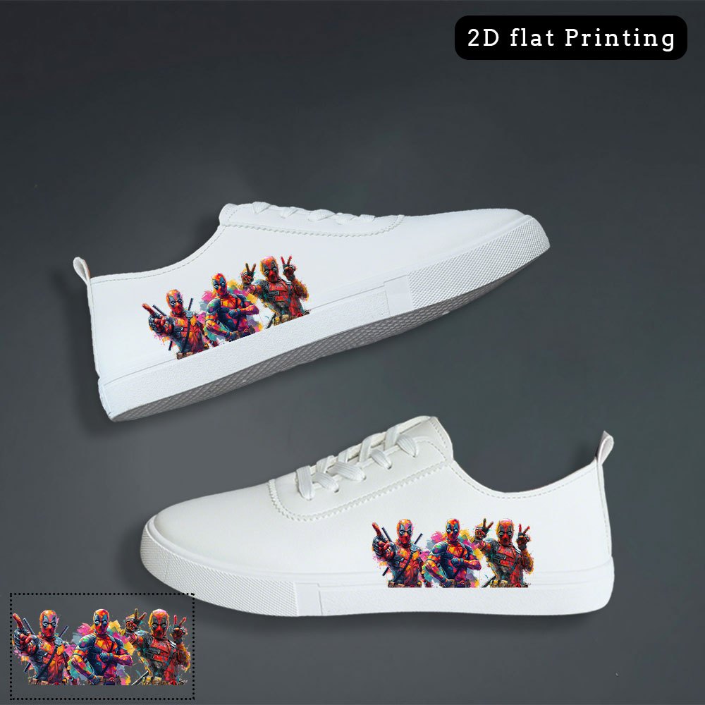 1 paar officieel gelicenseerde MARVEL Deadpool sneakers voor dames