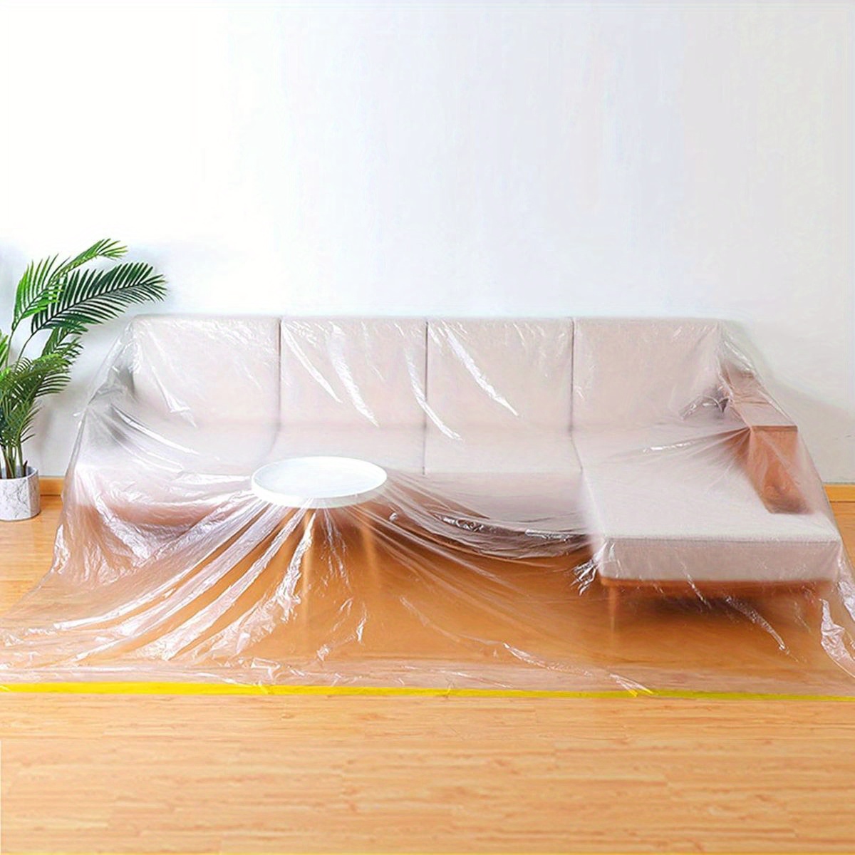 1/2pc plastic couch rs dust-proof r for sofa, clear plastic r sofa
