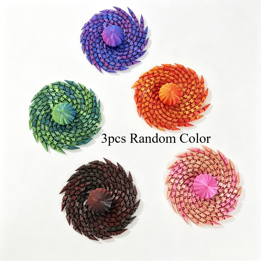 TEMU 3pcs Random Color 3d Printed Jellyfish Toys With Joints, With Colorful Desktop Decorations, 3d Printed Aquarium Decorations For Jellyfish,