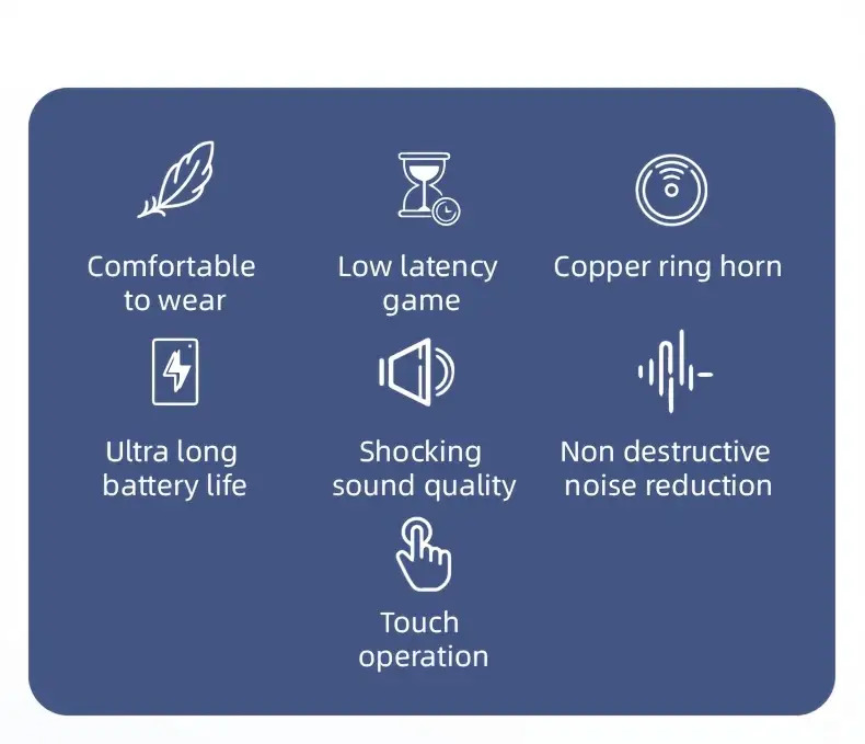 2025 Advanced Wireless Headphones - Touch Control, High-Quality Sound Suitable for Sports, Music, and Gaming- Compatible with IOS/Android