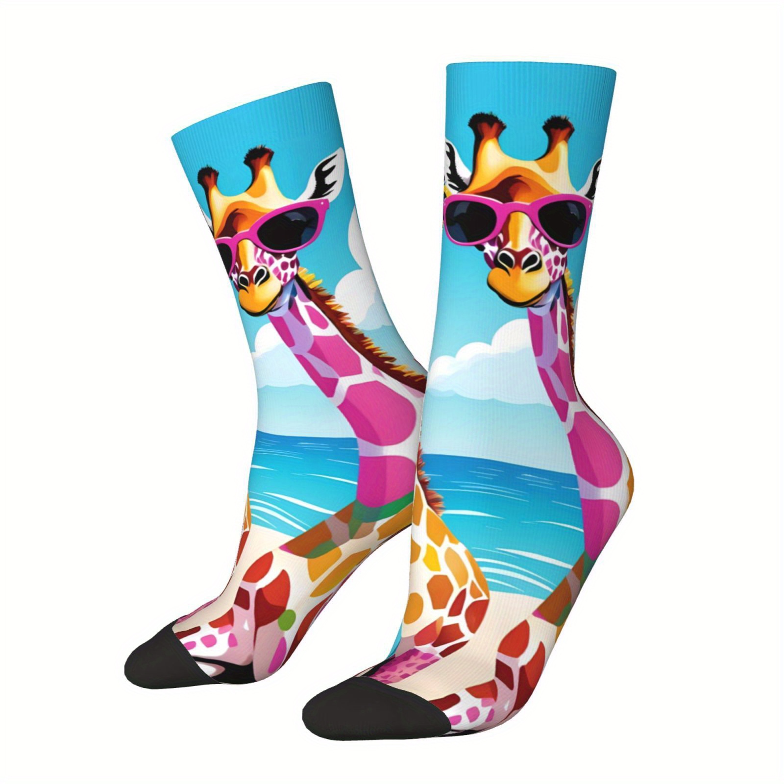 TEMU Calcetines de Playa con Estampado de para Hombres y Mujeres, Cómodos y Transpirables, Absorción de , Ideales para Fitness al , Baloncesto,