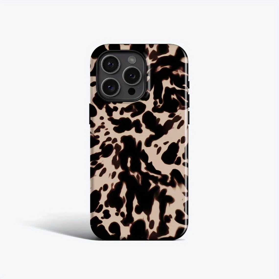 TEMU Beige Tortoise Phone Case | Blonde Tortoise Pattern, For Iphone 16 Pro Max, 16, 15 Plus, 14 Pro, 13, 12 Mini, 11,, More Models
