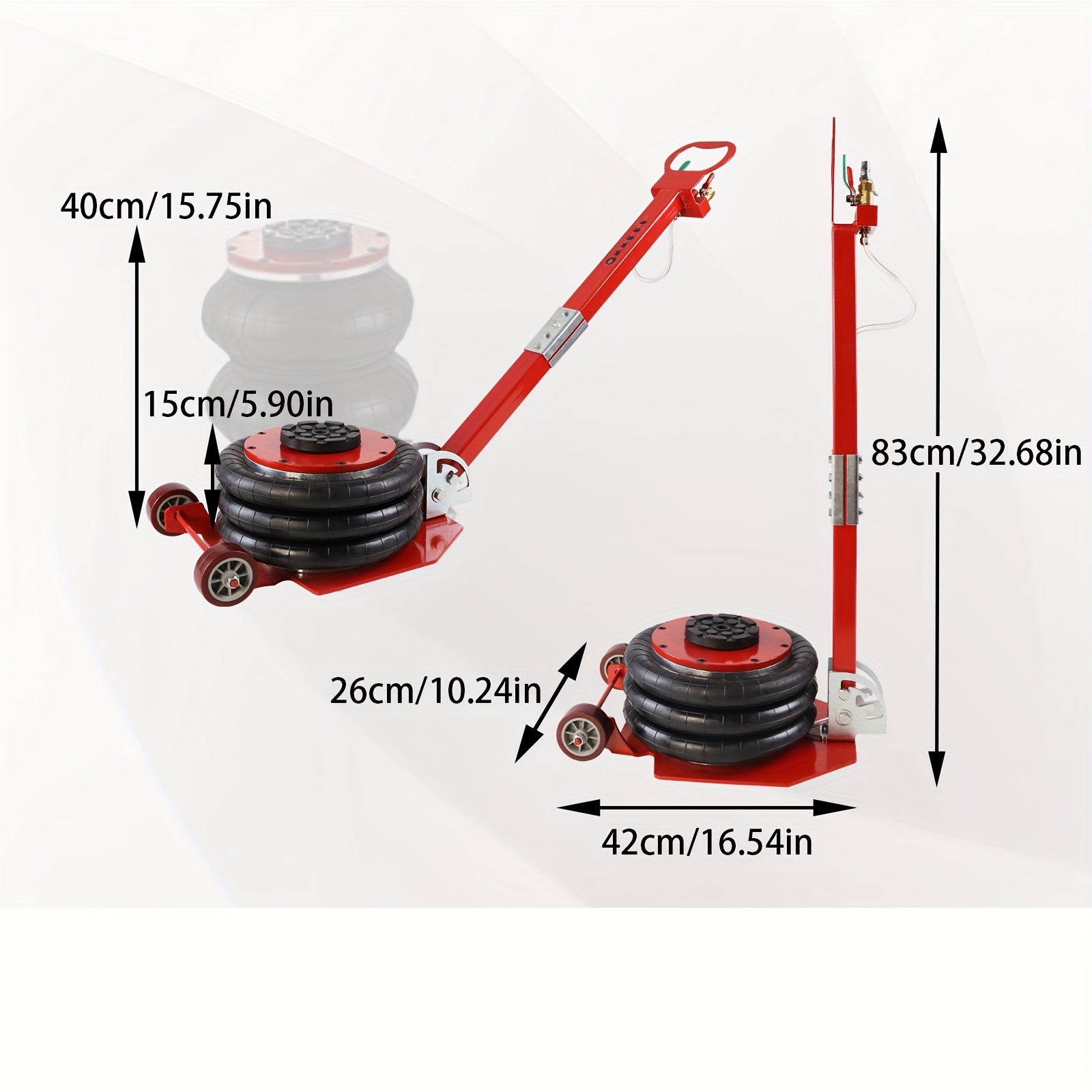 3t Pneumatic Jack Air Jack 3 Ring Pneumatic Pressure Floor Jack