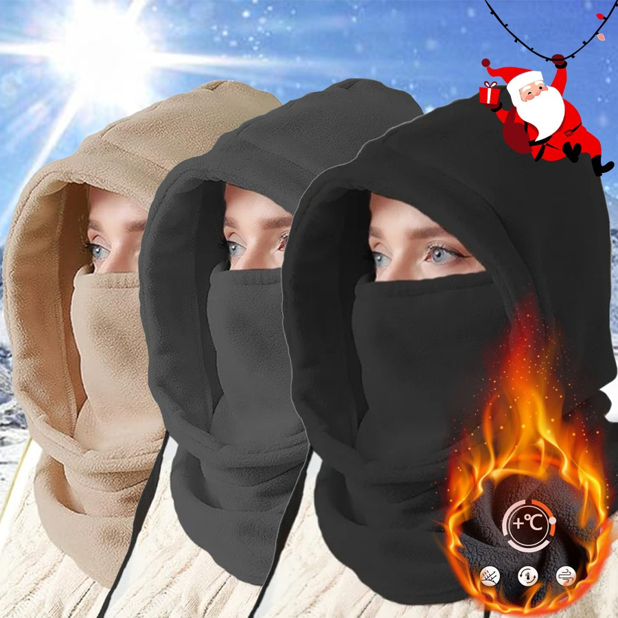 JRILUO Multifunctionele nekwarmer voor heren en dames, ademend masker, winddicht, hoge elasticiteit, gezichtsbescherming, bivakmuts, winter, fiets, hardlopen, motorfiets, skiën, wandelen, sneeuw