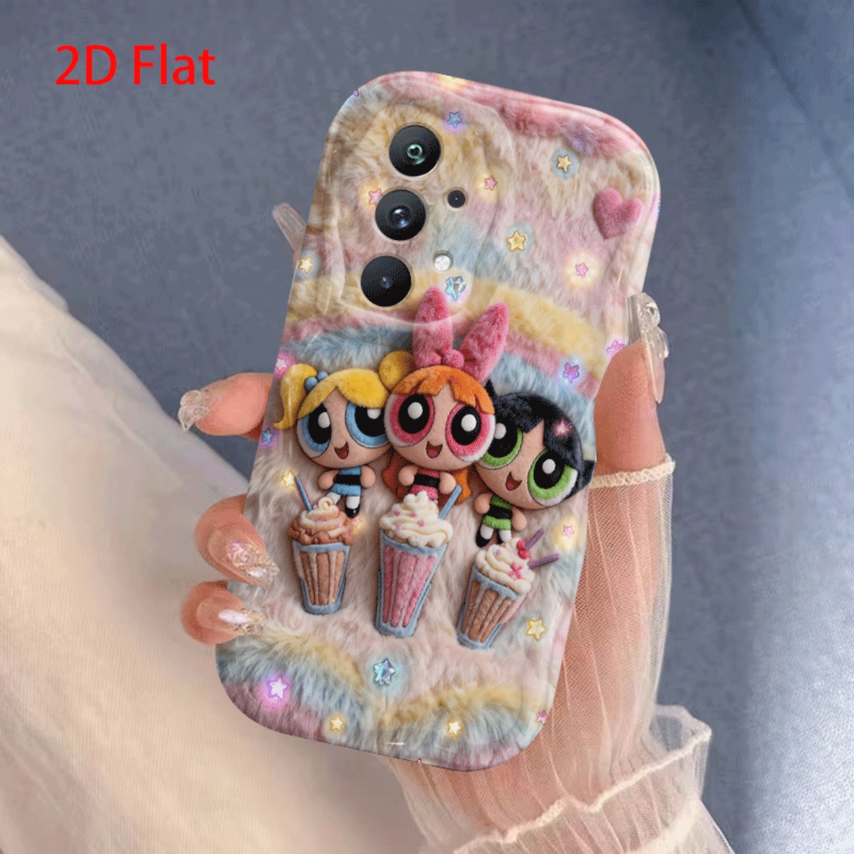 TEMU Phone Case: 2d Flat Warner Wb Powerpuff Girls Ies Fashion Phone Case Suitable For Galaxy A13/a14 4g/a21s/a05s/a13 5g/s23/s23 Ultra/s23 Fe/s24