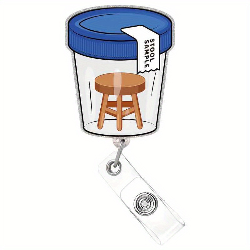 TEMU 2d A Badge Reel That Retracted, Featuring An Id Clip, Designed For Nurses. This Fun Accessory Is Suitable For Nurses, Licensed Practical Nurses,