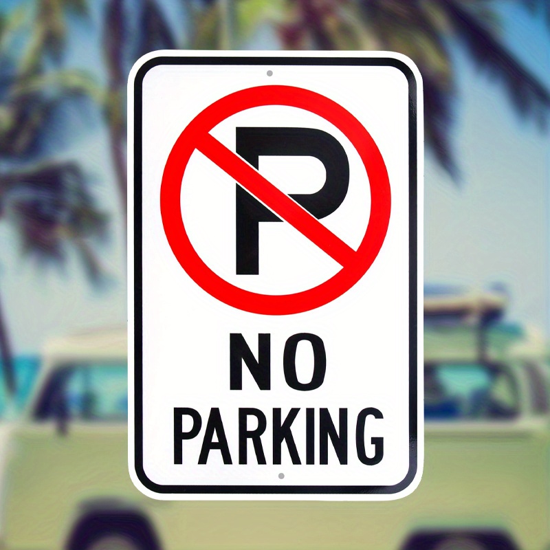 no parking sign sold on Temu United States