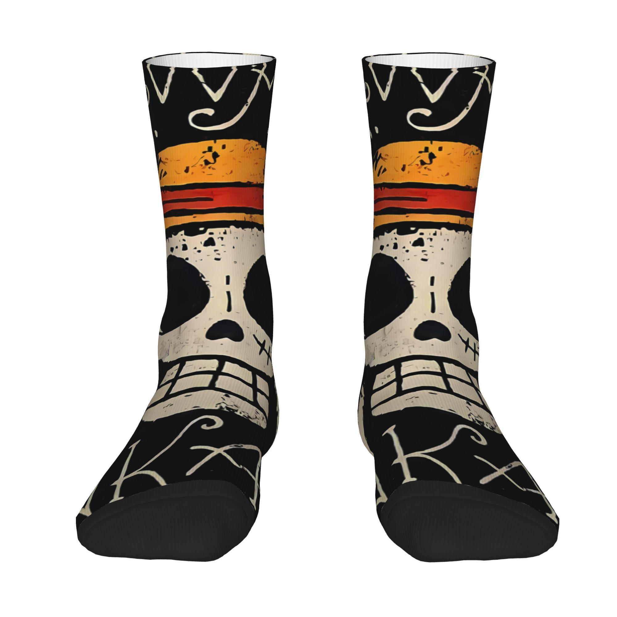 TEMU 1 Pair Of Stylish, Easy, Comfortable And Breathable Socks, Sweat-absorbing Elastic Sports Casual Socks, Suitable For Cycling, Running, Football,