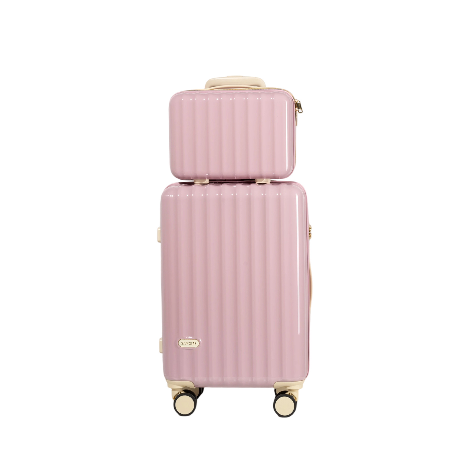 Image of Weekend Luggage Set, 20in+12in Pc Suitcases In 7 Pastel Hues, Multiple Colors From, Airplane Overhead Compatible, Essential For Short Trips