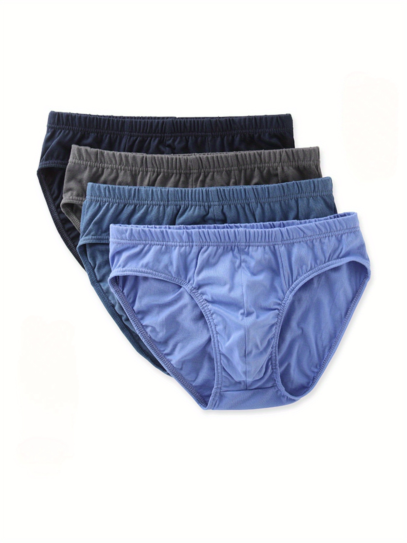 5 pc   assorted mens cotton   briefs   waist youth boxer shorts plus size for big tall men breathable and   underwear comfortable and   with double layer  