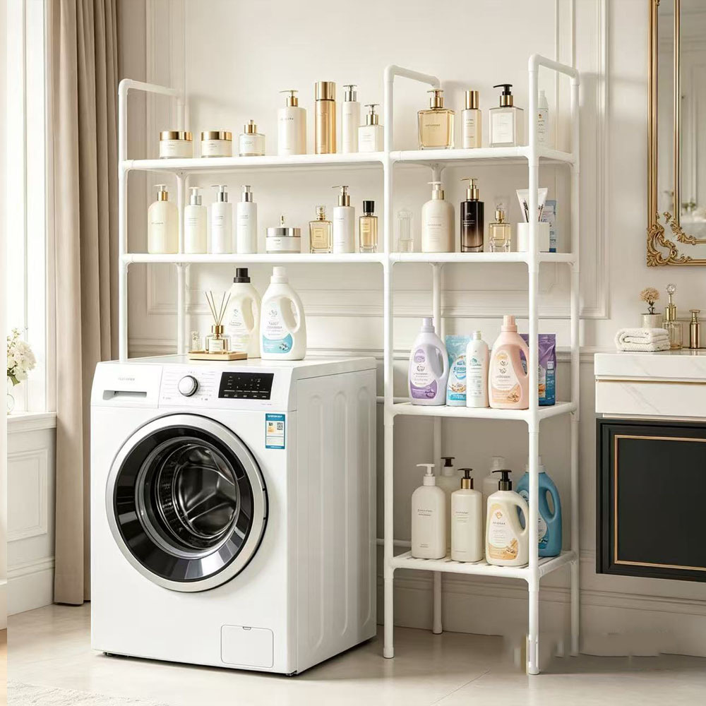 TEMU Household Storage Rack, Designed For The Top Of A Washing Machine. To Drill Holes Or Damage Walls, Installation Is Sturdy And Won't . A Storage