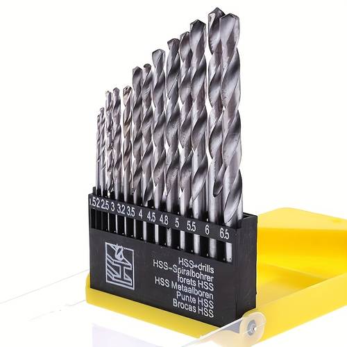 13pcs professional drill bit set hss metal tip for glass tile concrete brick high drill bits for construction masonry and