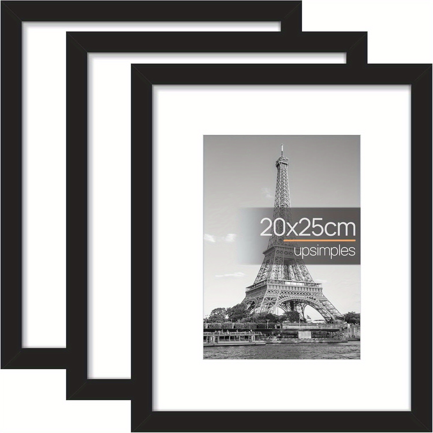 TEMU 3 Pack Black 8x10 Inch/20×25cm Picture Frame, Wall Hanging Photo Frame, Photo Frame For Home & Wall Decor