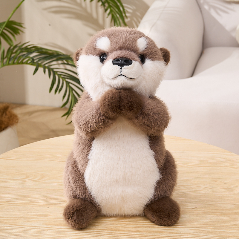 TEMU Creative Plush Pet Toy Otter Doll Simulation Is Cute, A For Molar Toys, Resistant To Tearing And Biting, Pet Emotions, Suitable For All Dog
