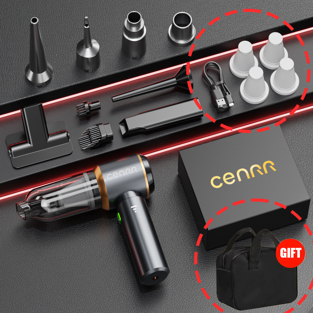 2025 New Cenrr 160000pa Car Vacuum Cleaner Portable Cordless Vacuum Cleaner Handheld Wireless Strong Suction Car Cleaner Cleaning Machine Mini Vacuum Cleaner Extractor Vacuum Car Deatiling