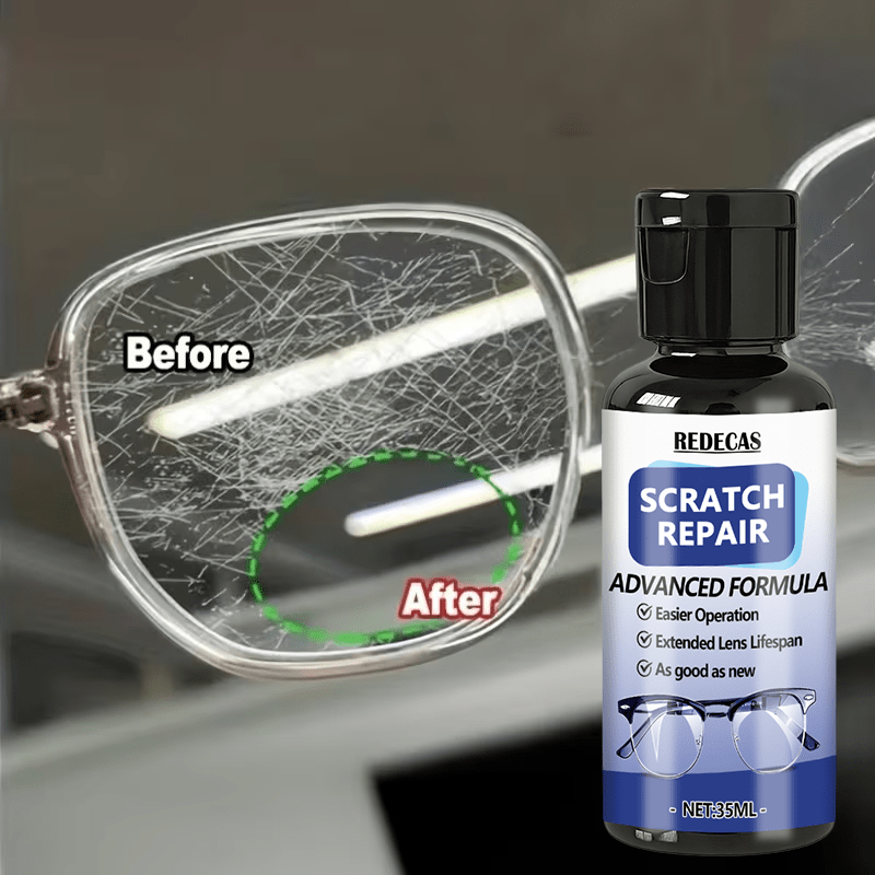 multi functional eyeglass repair kit quickly removes scratches without harming   surface suitable for helmets goggles car windows side mirrors eyeglasses and more a professional lens repair product