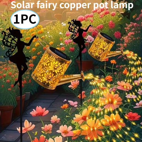 24 8inch solar fairy ground insert light solar courtyard fairy decorative light outdoor solar decorative hanging light solar powered ip65 flexible placement no wiring required