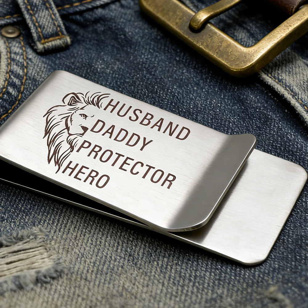 TEMU Stainless Steel Money Clip As A Retirement Gift For Dad Or Grandpa, Perfect For A Husband, , Or Boyfriend For Valentine's Day, Christmas, Or A
