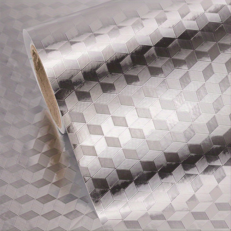 1 Roll of Waterproof & Oil-Resistant Kitchen Stickers - Self-Adhesive, High Temperature Resistant, Drawer & Wall Backboard Liners with Checkered Pattern for Home Improvement, Kitchen Backsplash Liner | Checkered Pattern Liner | Selfadhesive Backing