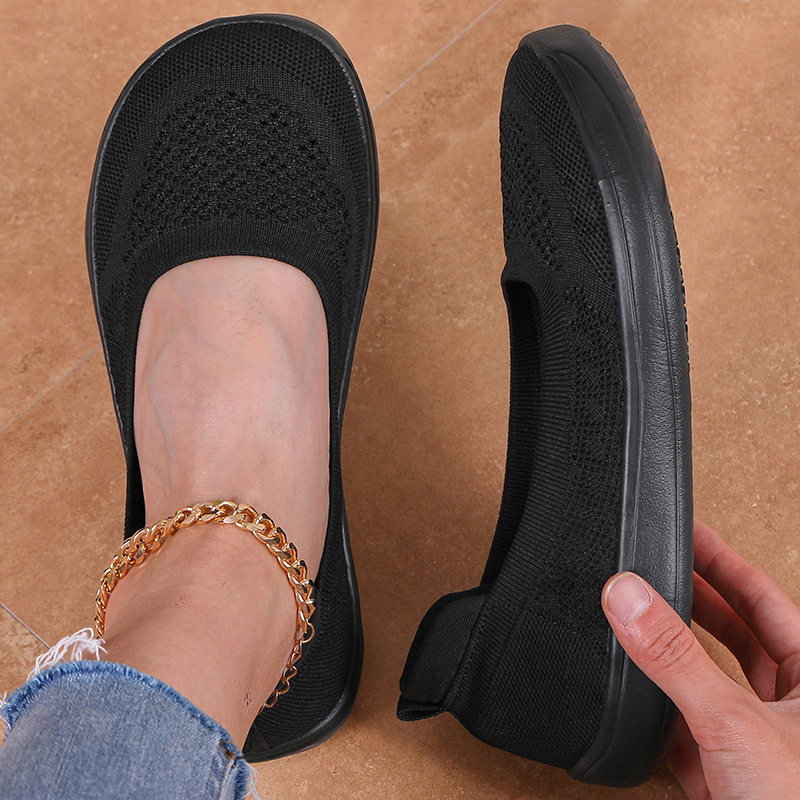 TEMU Women's Plus Size Wide Toe Flat Shoes, Shallow Mouth Soft Sole Lightweight, Versatile Casual Shoes For Commuting, Grocery Shopping, And Ballet