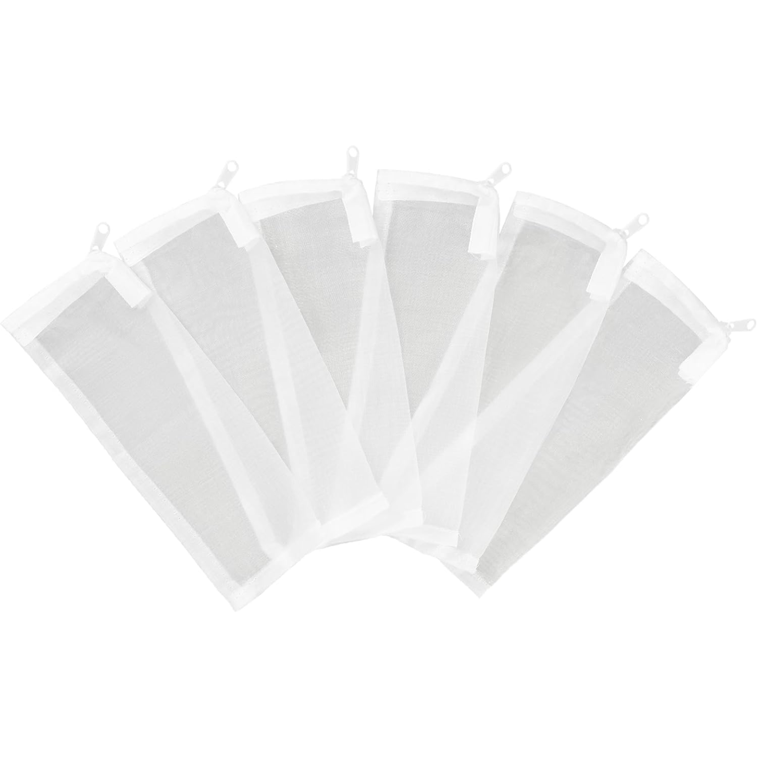 TEMU Aquarium Filter Media Bags 6pcs Fish Tank Extra Fine 100 Micron Mesh Bags With Plastic Zipper For Activated Carbon