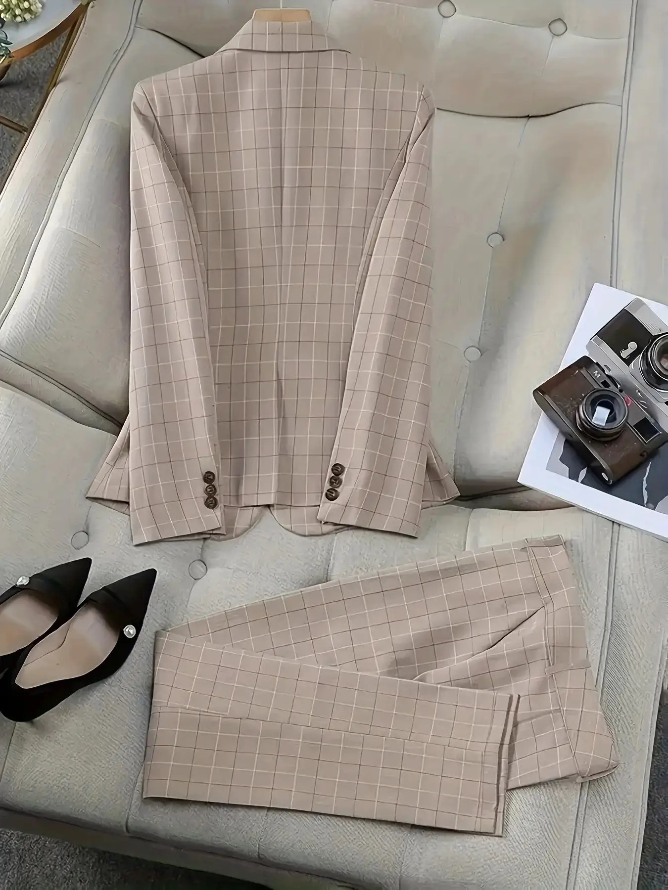 women elegant suits sold on Temu United States