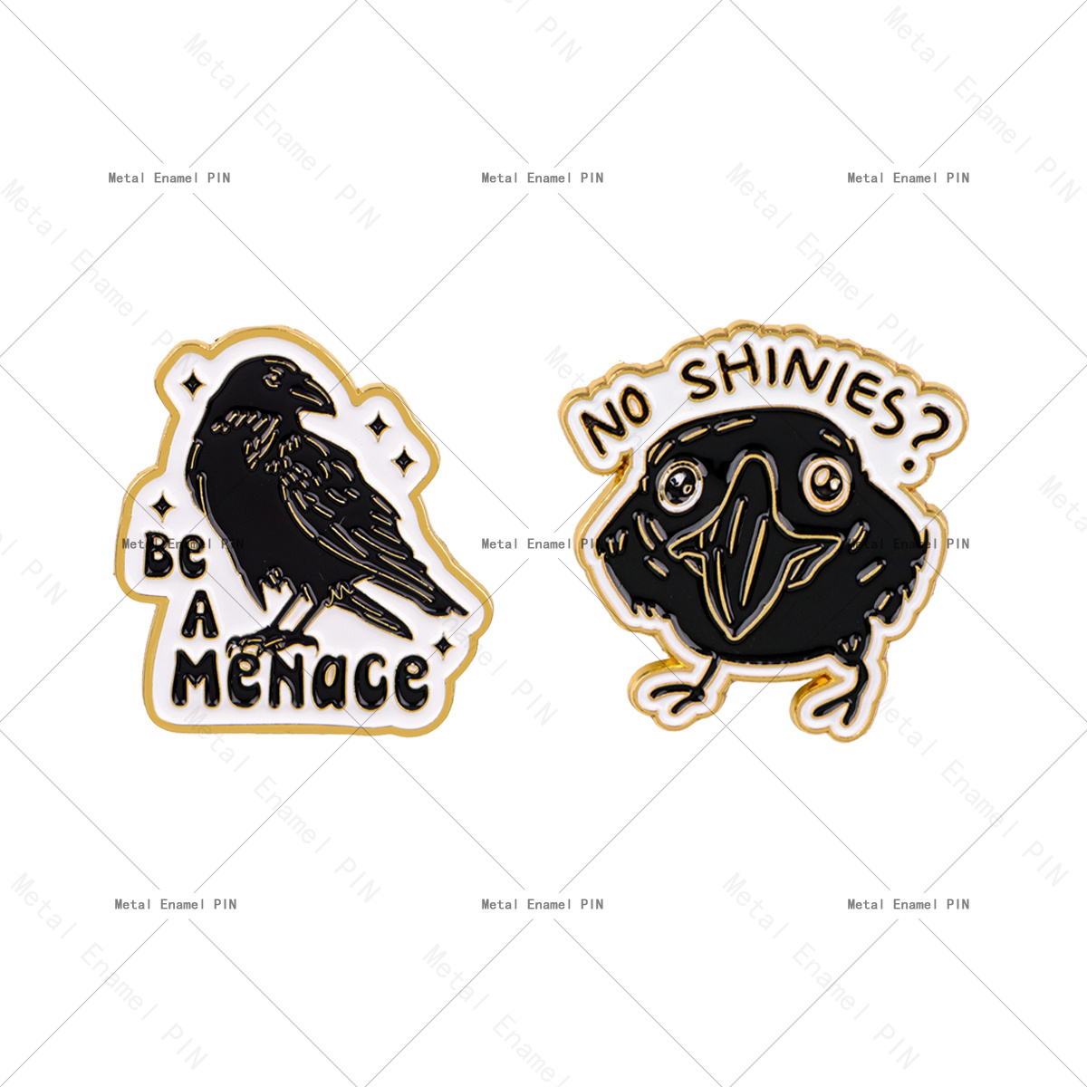 TEMU Lot de 2 épingles-broches amusantes en émail pour femme et homme, accessoires pour sac à dos, sacs, badge, bijou de revers tendance, cadeaux