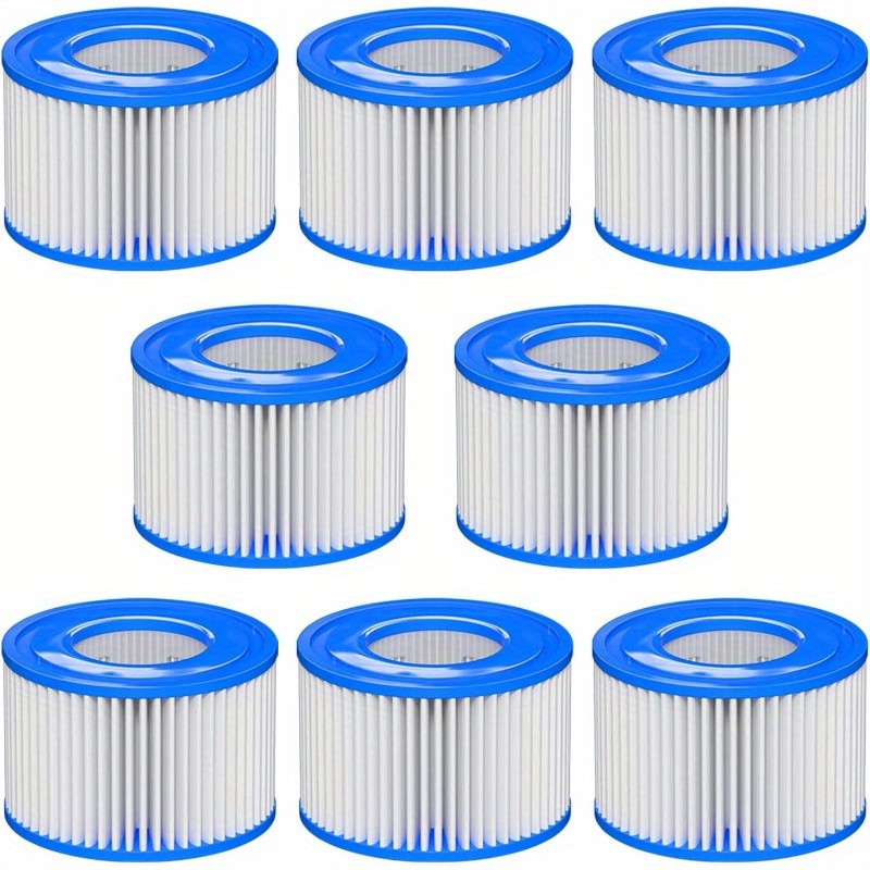 item picture 8pcs hot tub filter type vi spa replacement cartridges compatible with 90352e 58323 90427e inflatable jacuzzi pool filters accessories for above ground pools
