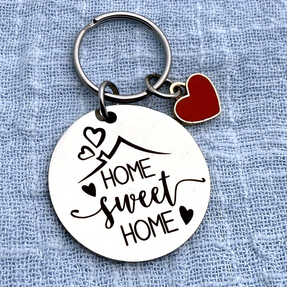 New For Home Keychain Sweet For Home Gift For Couple New House Keyring Housewarming Gift For Homeowner Keychain Real Estate Gifts From Agent For Client Family Keychain