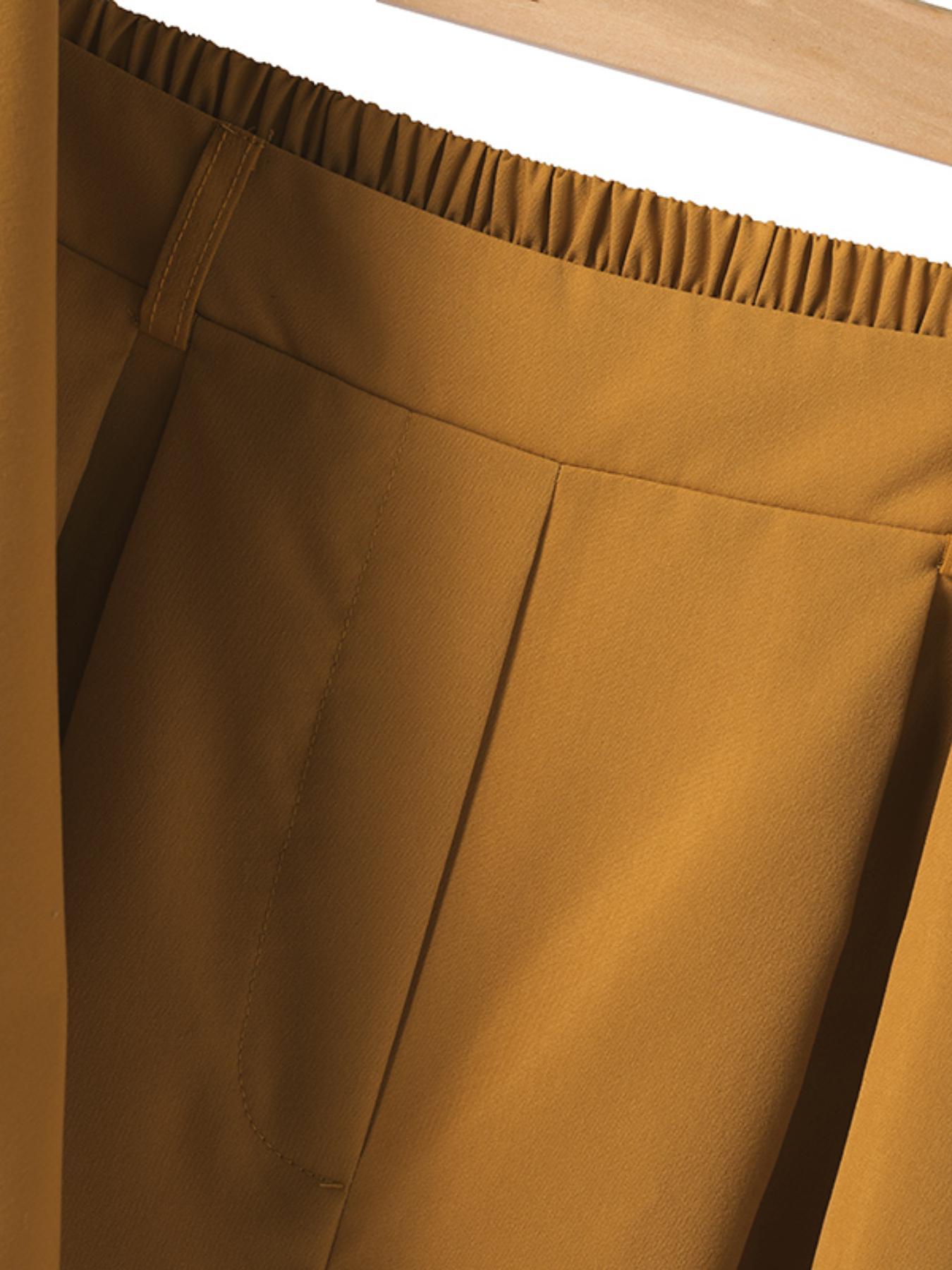 2pcs women sets oversized 3 4 sleeve blouse round neck baggy   and pants wide leg long trousers suits lightweight solid simple casual loose outfit plus size details 4