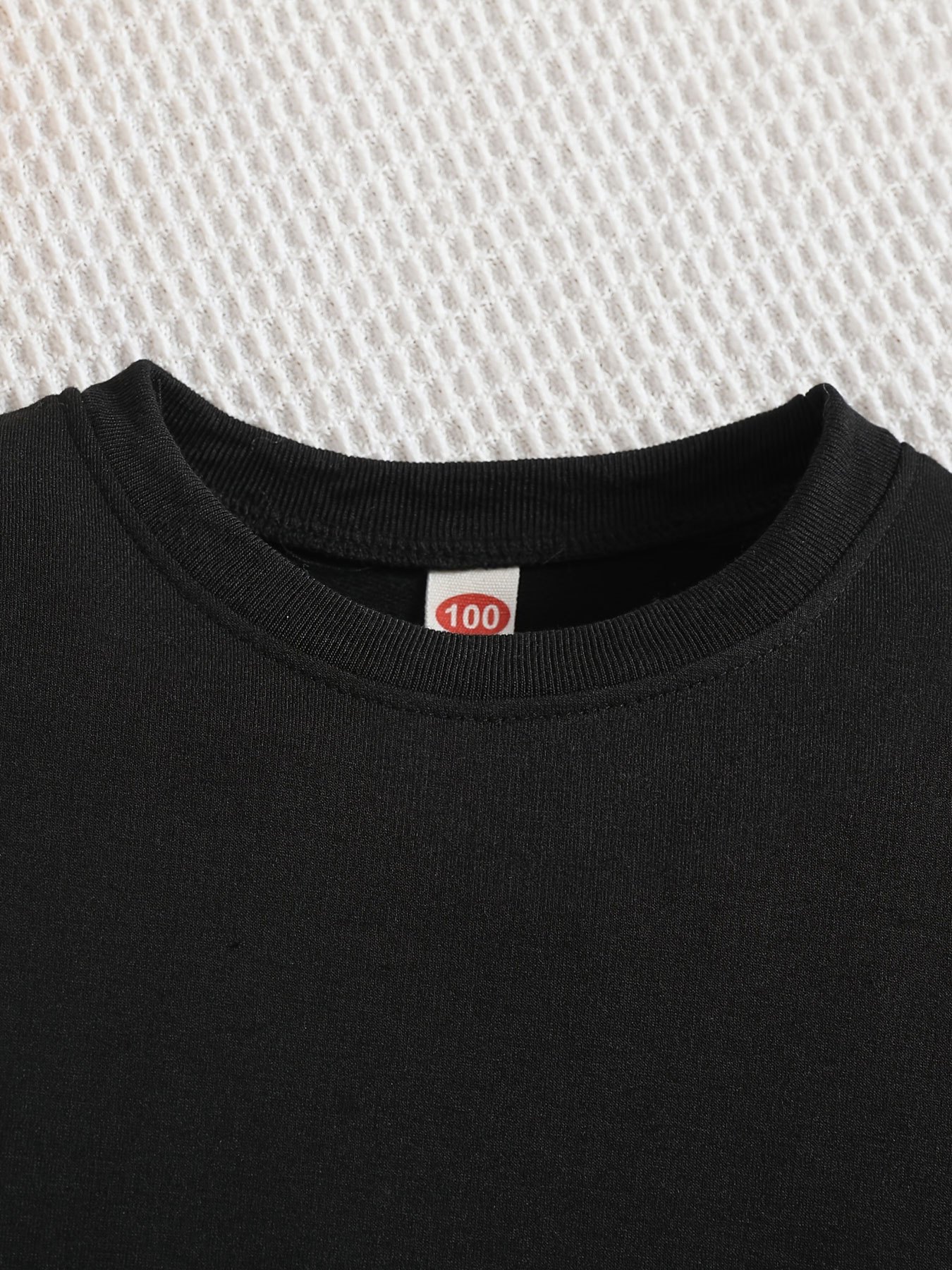 3-delige set glanzende imitatie diamantprint sweatshirts voor meisjes